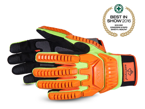 Clutch Gear® High-Viz Anti-Impact D3o® Mechanics Gloves